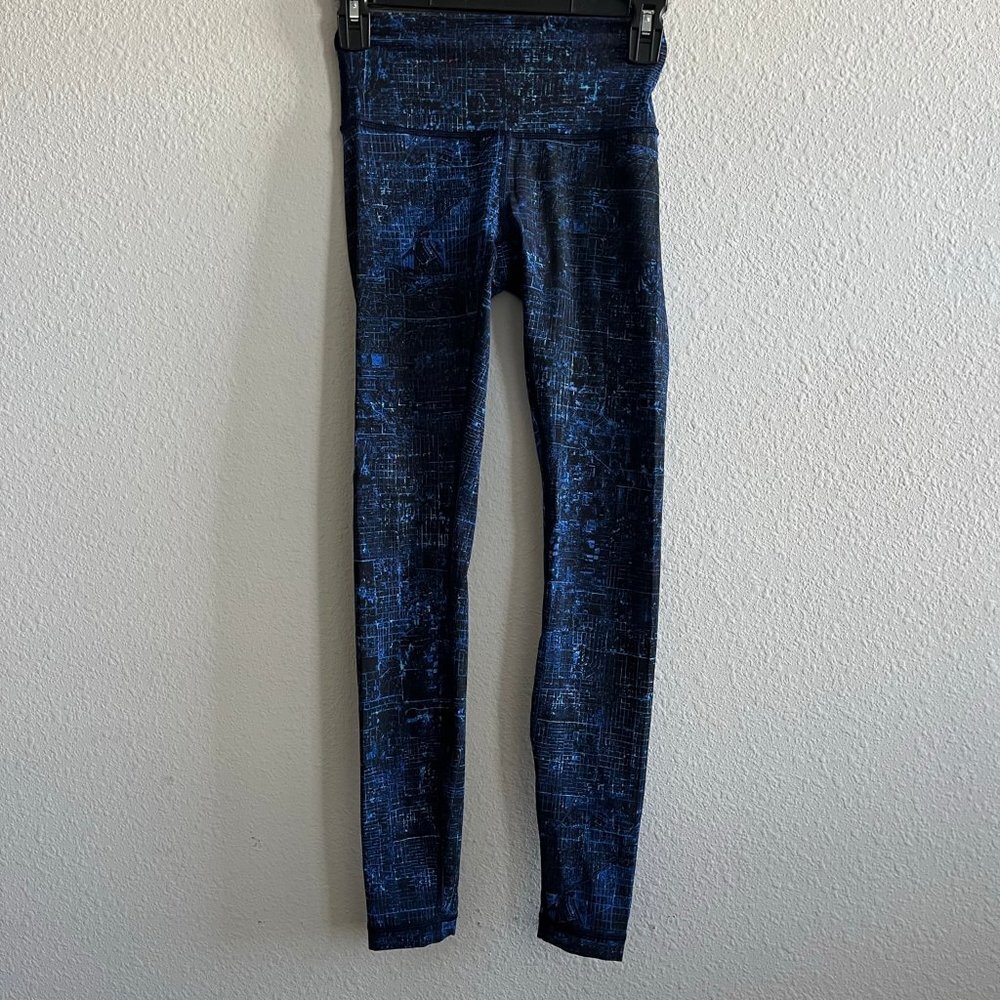 Lululemon Women's Train Time Leggings City Light Multi Black Size 2